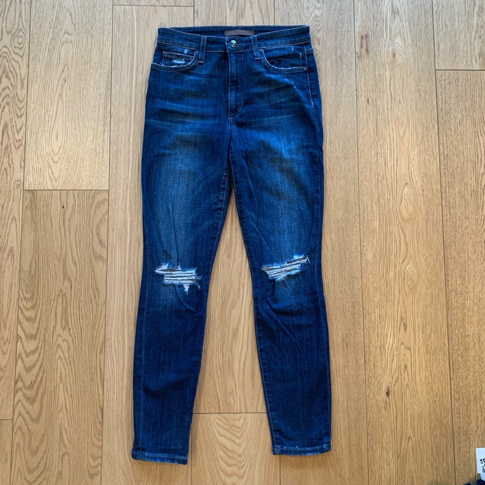 Joe’s Distressed Mid Rise Jeans